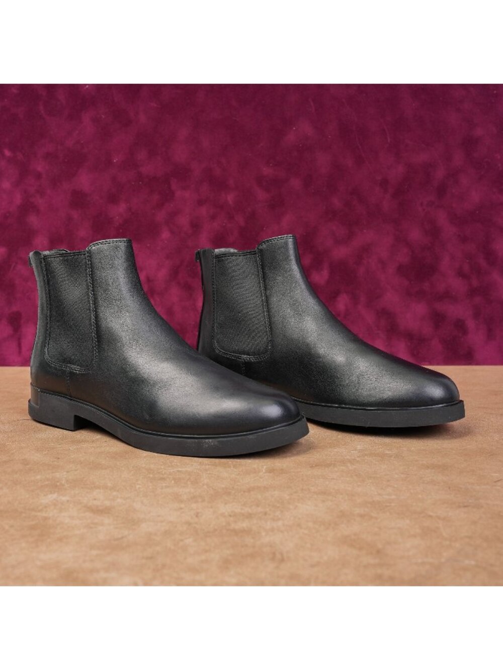 Camper Women Bowie Black Leather Chelsea Dress Fashion Boots size 7US EUR 37